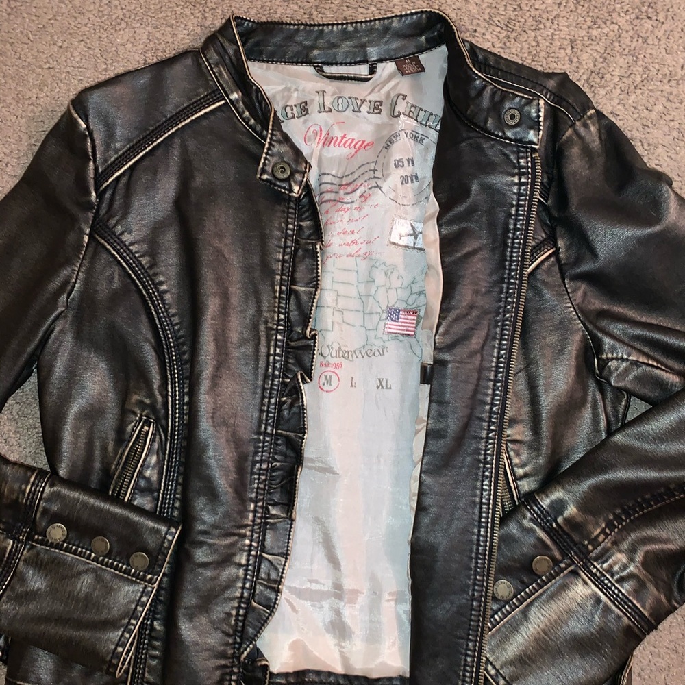 Vintaged leather jacket